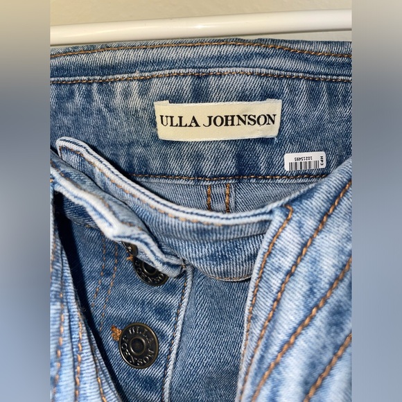 Ulla Johnson Otto High Waisted Straight Leg Tie Waist Designer Denim Jeans NWOT - Picture 7 of 12